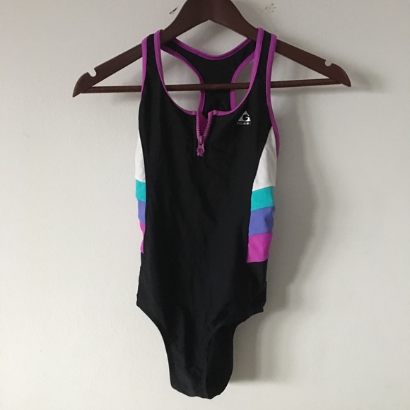 Retro Swimsuit Kids Sz 12 - Picture 1 of 4